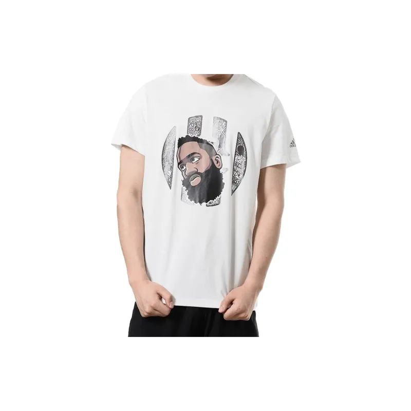 Adidas T Shirts Men White-2