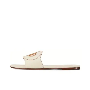 DIOR D Club Slide Slippers Women's Ecru