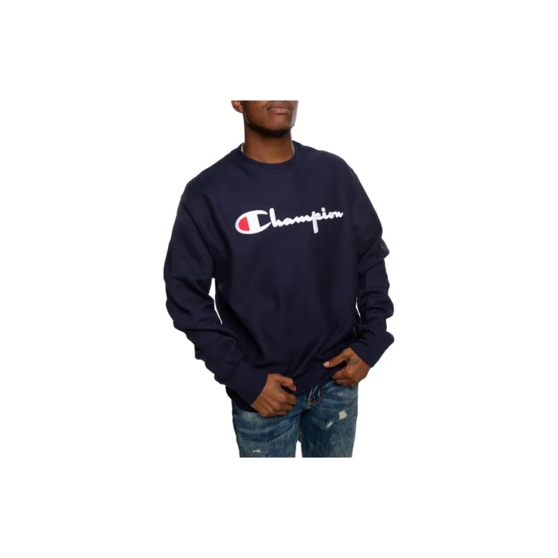 Champion Sweatshirt US Version Unisex Navy Blue-3