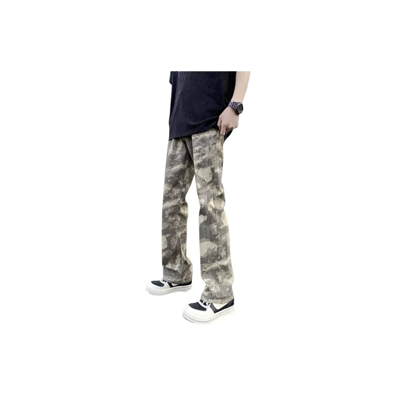 FONDLOOK Jeans Unisex Desert Camouflage-4