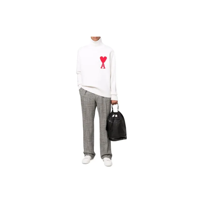 Ami Funnel Neck Sweater-1