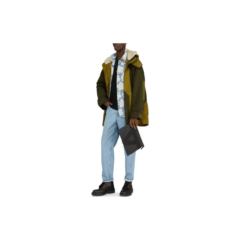 ISABEL MARANT Colour Block Zipped Hooded Jacket-3