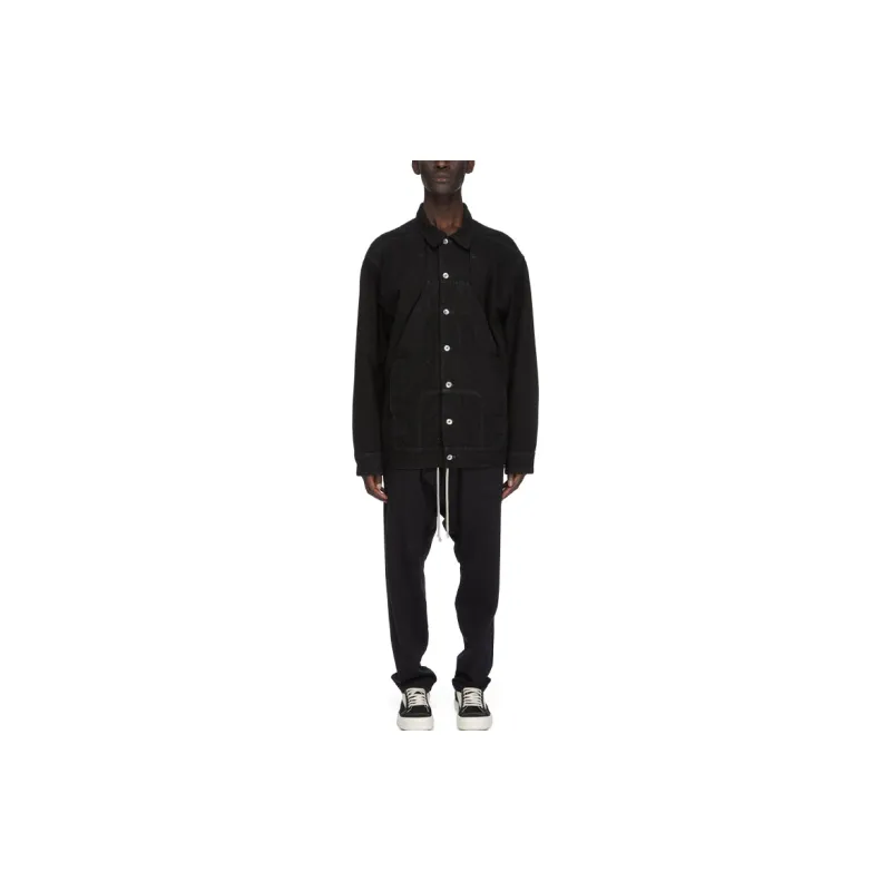 Rick Owens DRKSHDW Sphinx Jumbo Worker Button Up Jacket-3