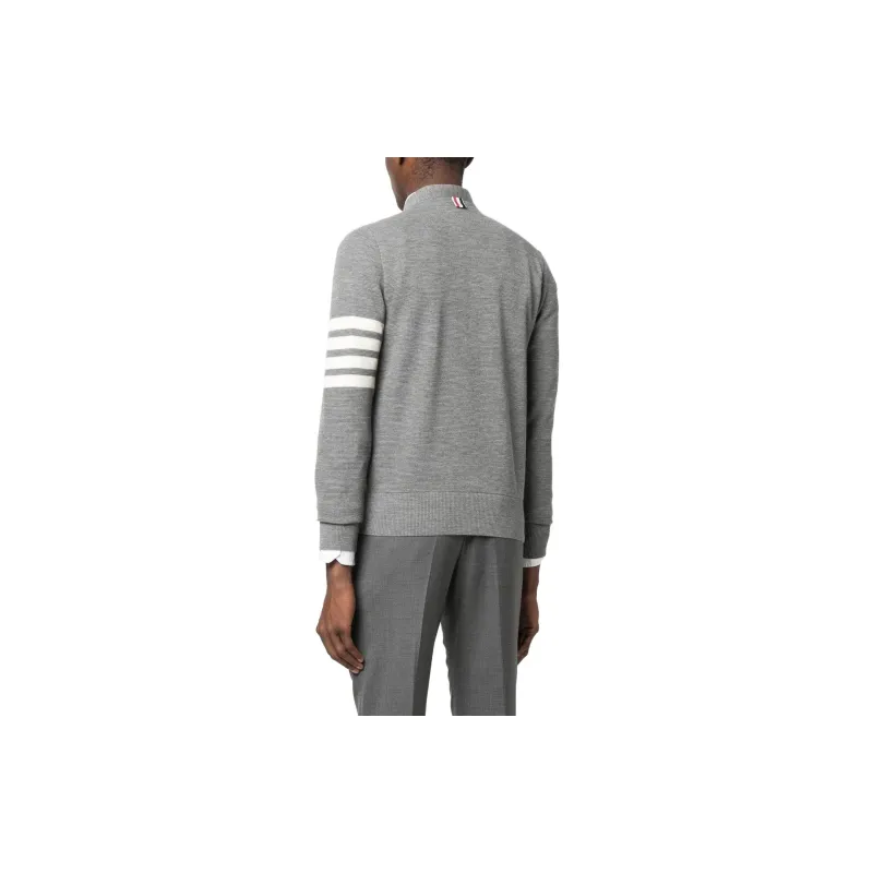 THOM BROWNE Stripe Detailed Button Up Cardigan-3