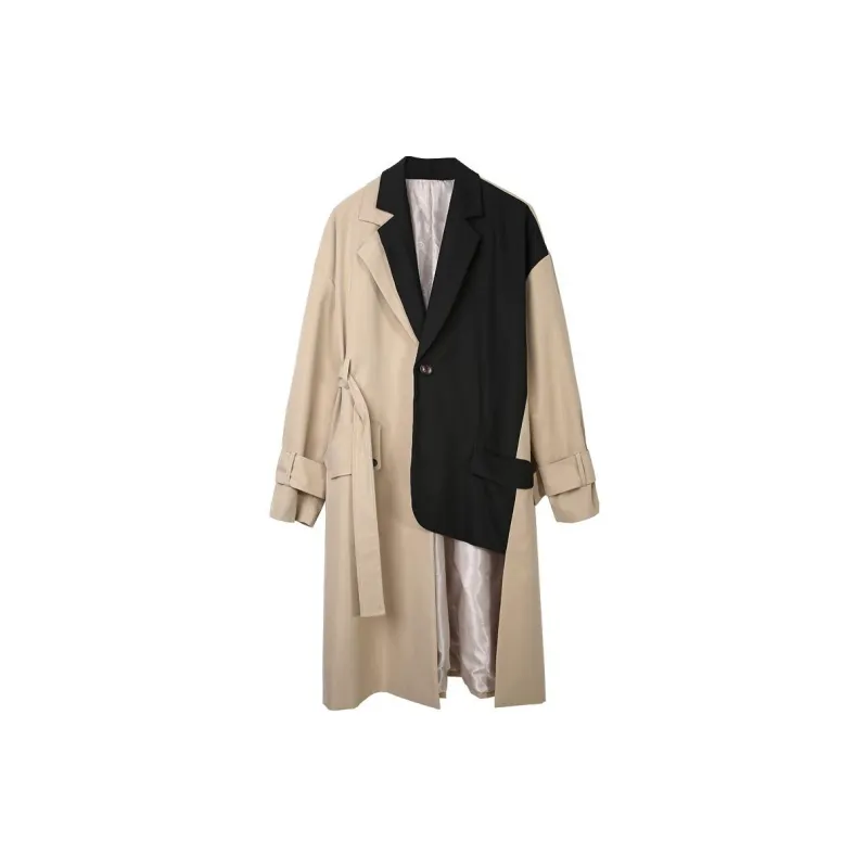 RAYSHOW Trench Coat Men's Khaki-2
