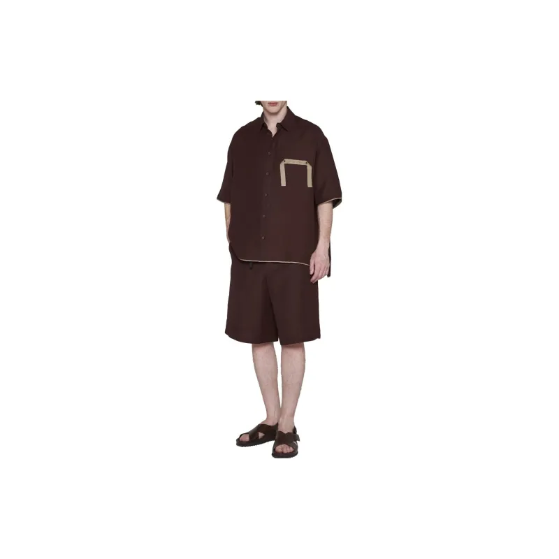 Jacquemus Shirts Men Brown-1