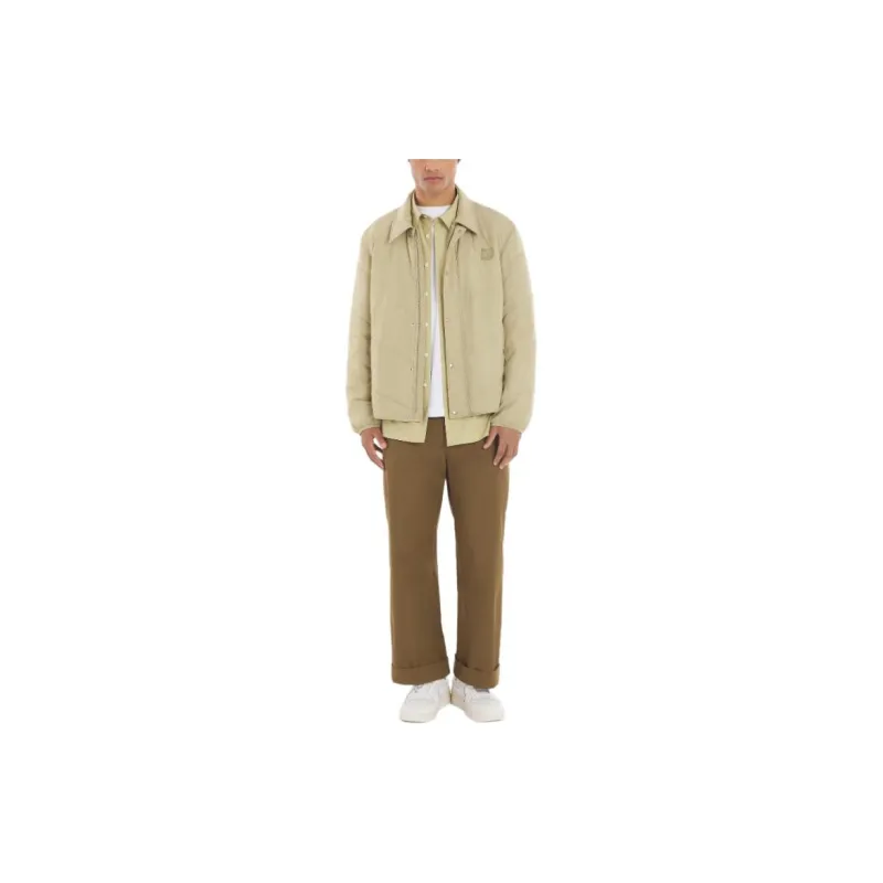 Maison Kitsune Bold Fox Head Quilted Snapped Jacket-2