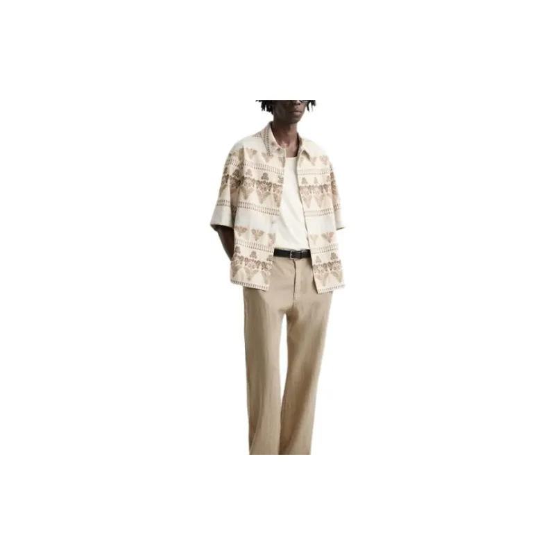 ZARA Shirts Men Beige-2