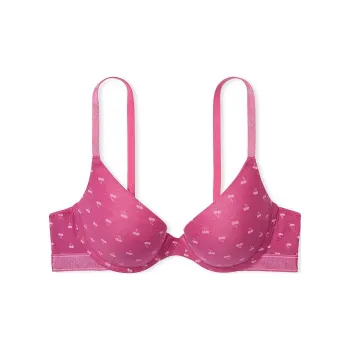 Victoria's Secret PINK Wear Everywhere Push-Up Bra / M M CP Bra Women's Midnight Fuchsia