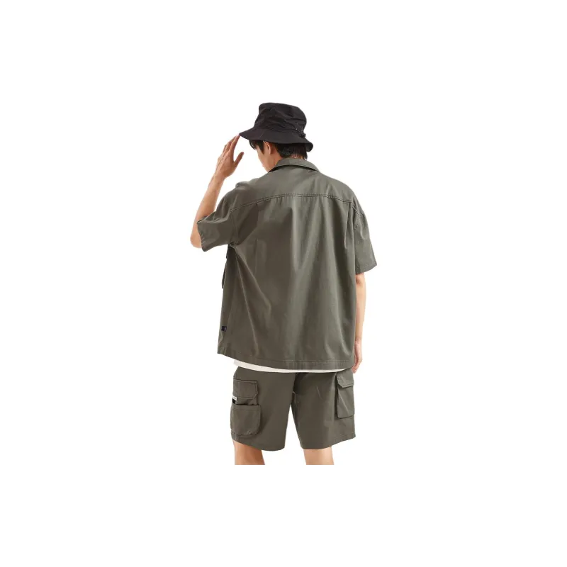 Tonlion Shirts Men Army Green-1