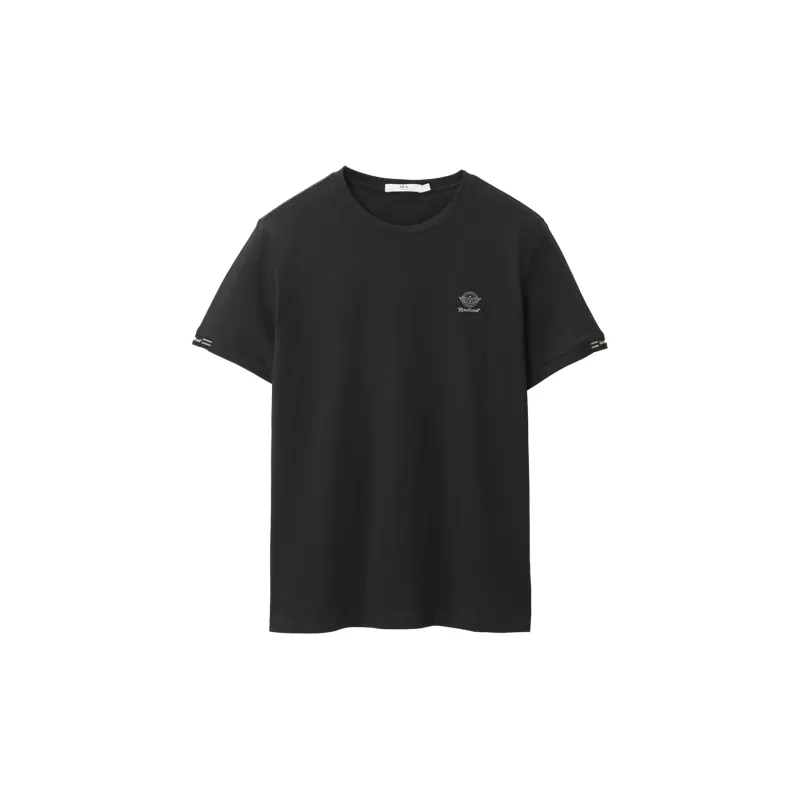 HLA T Shirts Men Brand New Cool Cotton Black T4-2