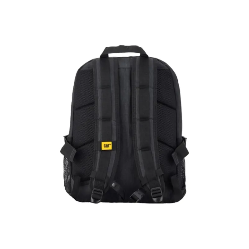 CAT Polyester Backpack Medium Size Unisex Gray Black-4