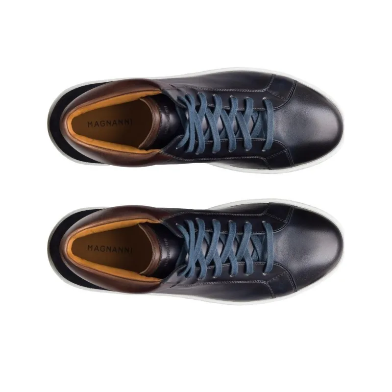 Magnanni Costa Mid Low-Top Skateboard Shoes Men's Blue-3