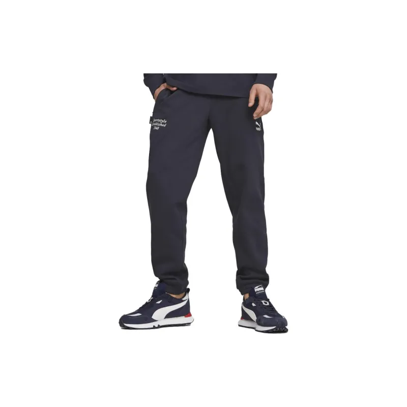 PUMA Casual Pants Men Blue-3