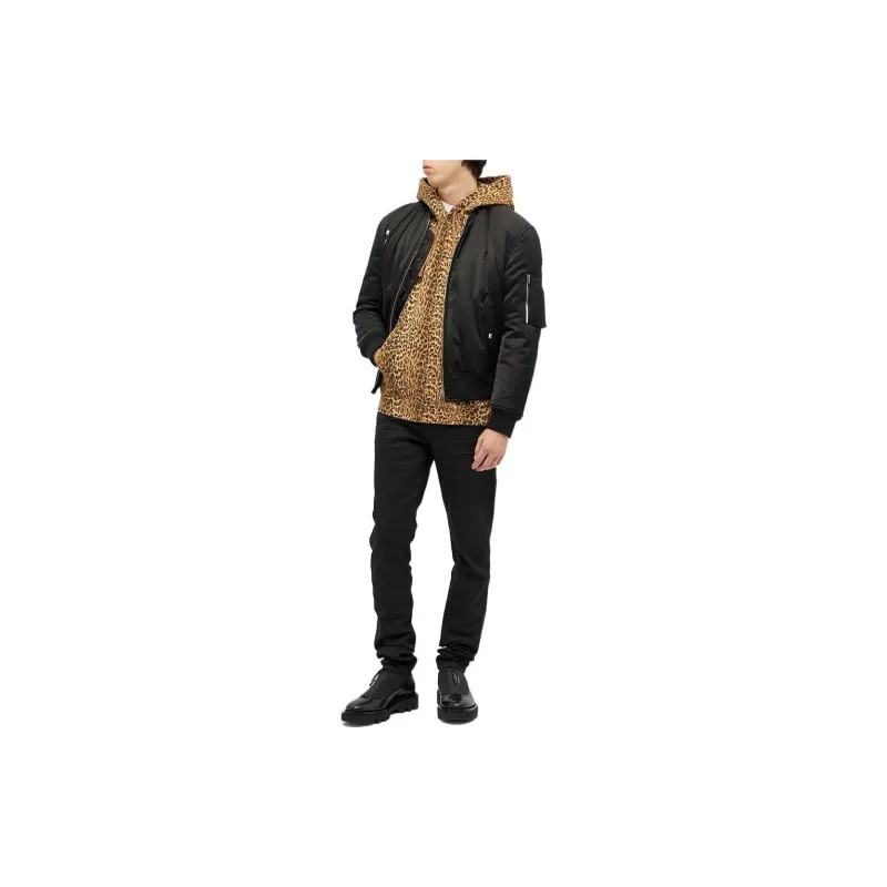 SAINT LAURENT Leopard-print Cotton Hoodie-3
