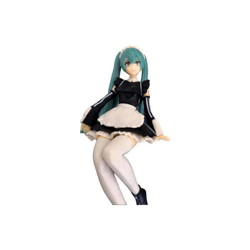 FURYU Hatsune Miku Vocaloid Maid Ver. Noodle Stopper Scale Figure 17cm Bonus Gifts-2