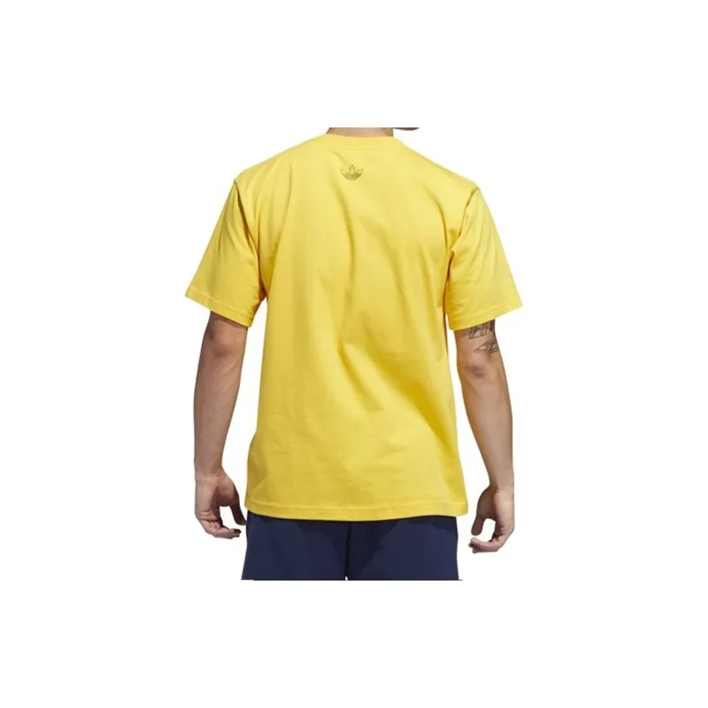 Adidas Originals T Shirt Men's Yellow-4