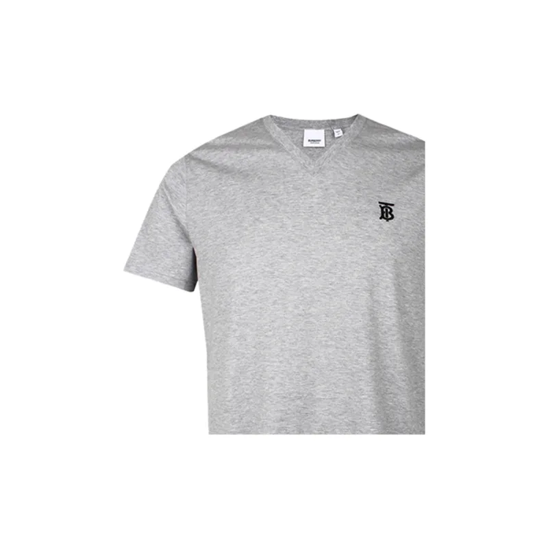 Burberry T Shirt Men's Light Gray-3