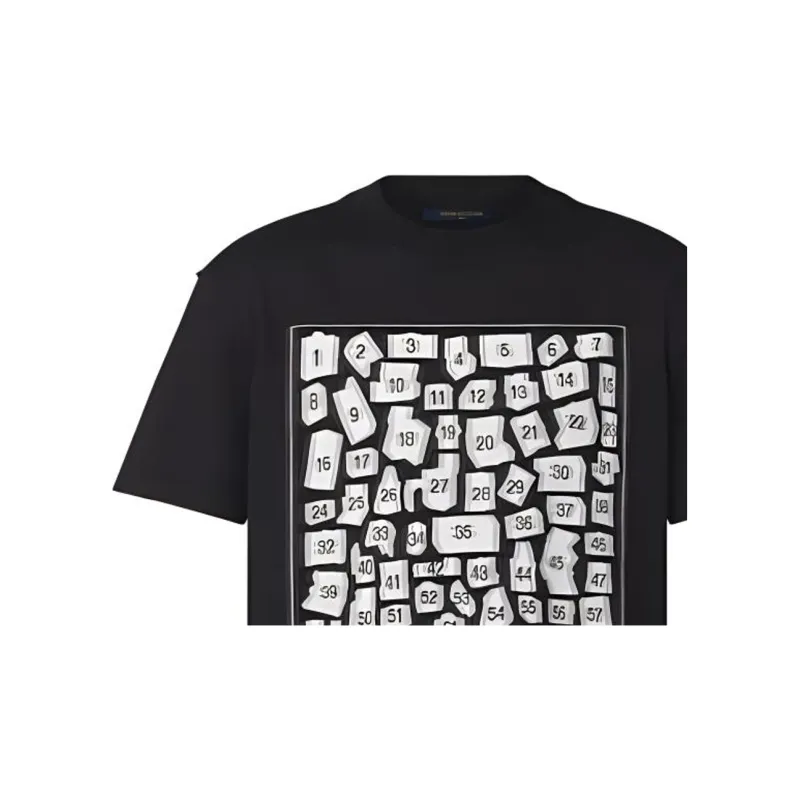 LOUIS VUITTON New Quarterly Products Of LV FW22 T Shirt Men's Black-4