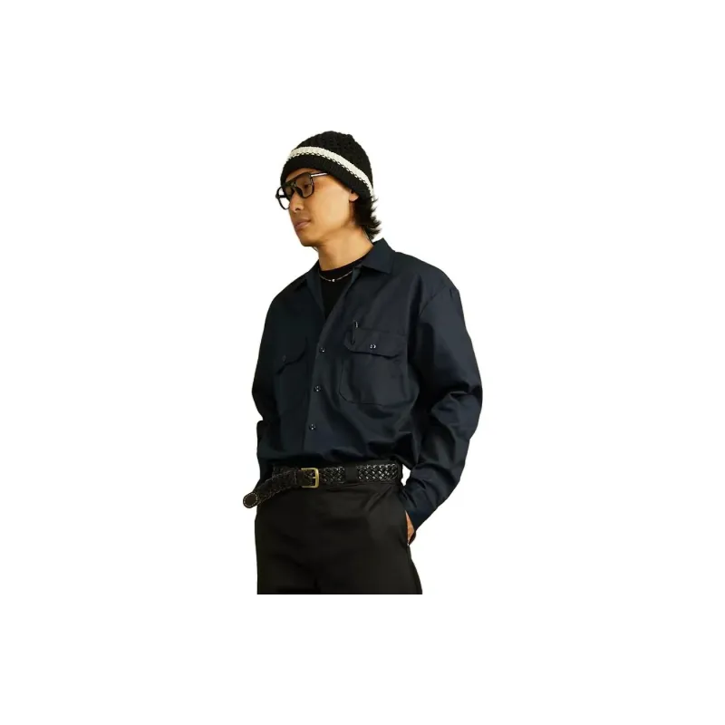 Dickies Shirts Men Dark Marine Blue-3