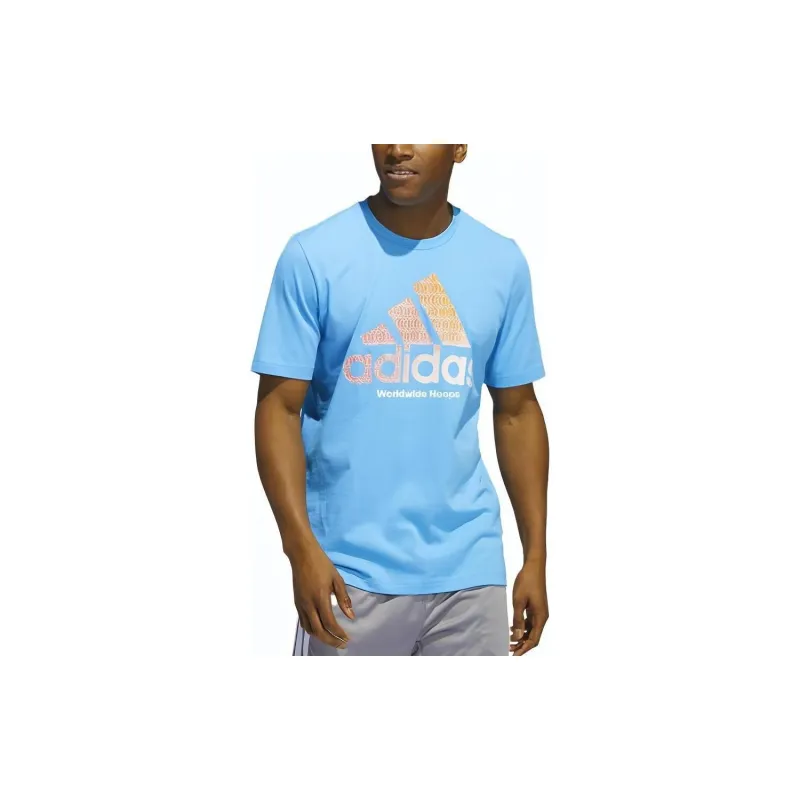 Adidas T Shirts Men Sky Blue-1