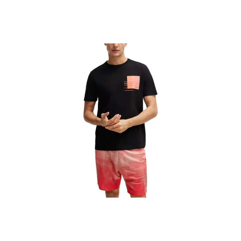 HUGO BOSS Graphic print Cotton blend T shirt-1