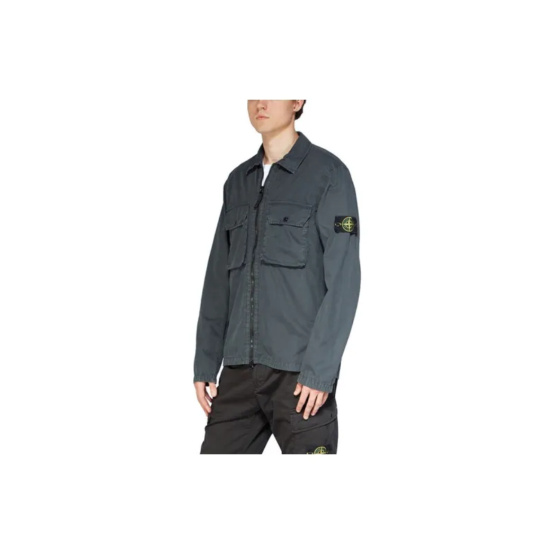 STONE ISLAND Jacket Men's Charcoal Gray-4