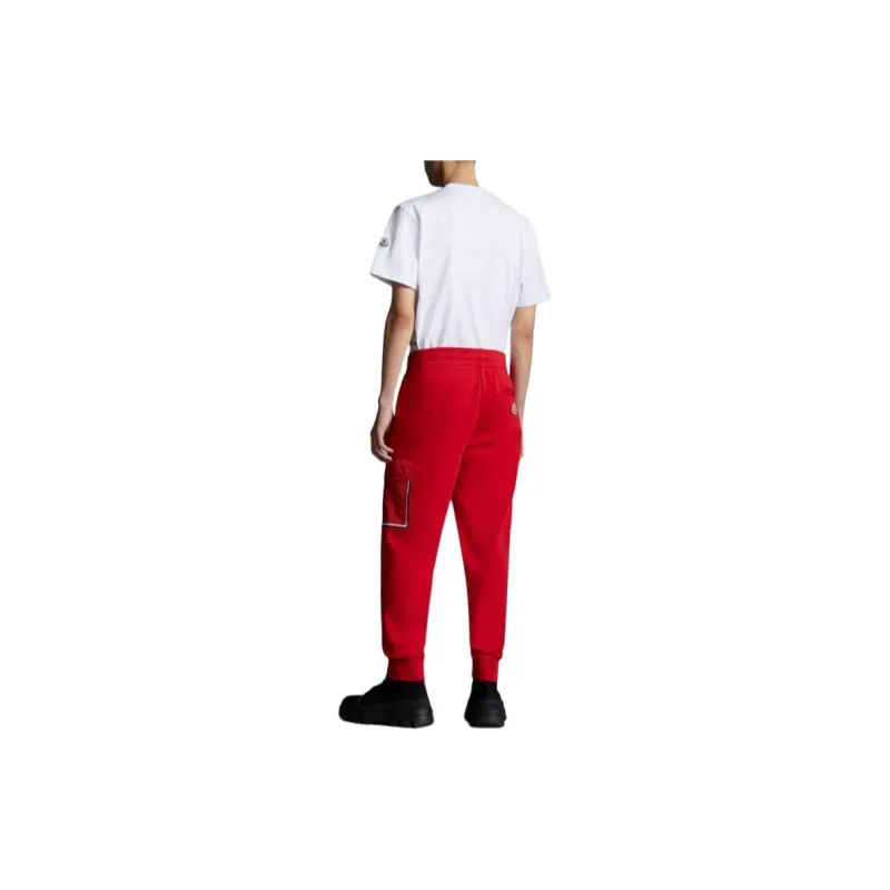 Moncler Cargo Pants Men Red-2