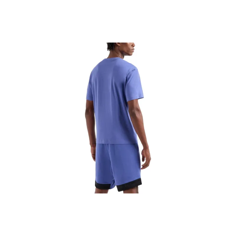 EMPORIO ARMANI EA7 SS24 T Shirt Men's Royal Blue-4