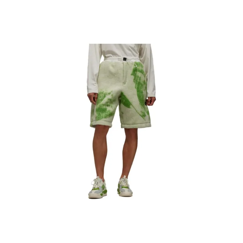 Y 3 Brush stroke Print Fleece Shorts-1