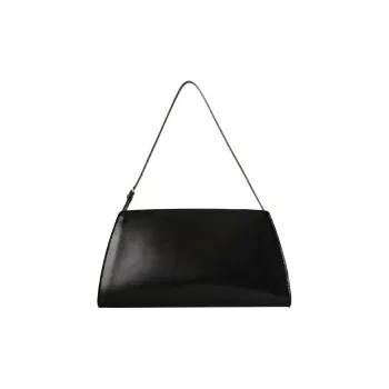 THE ROW Smooth Calf Leather Evening Bag Handbag, Shoulder Bag Women's Black