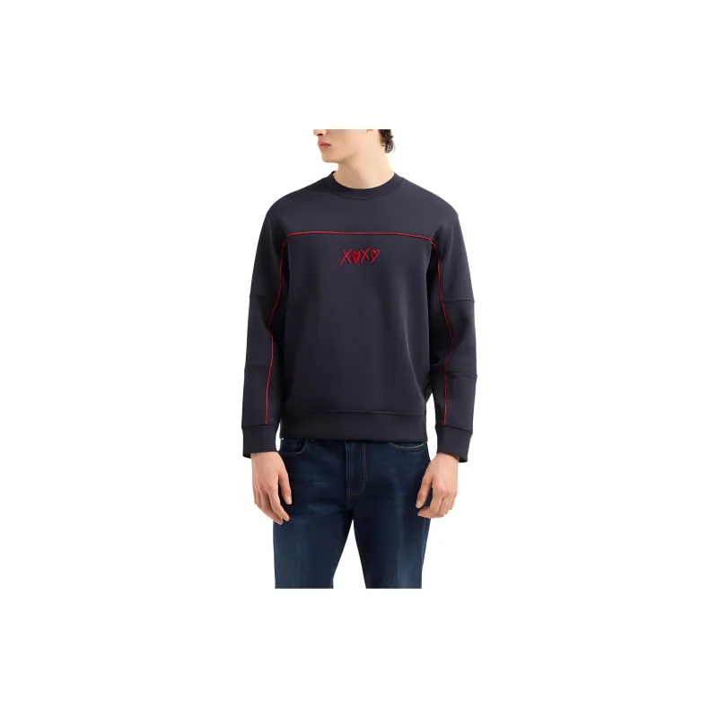 EMPORIO ARMANI Jersey Sweatshirt With Piping-2