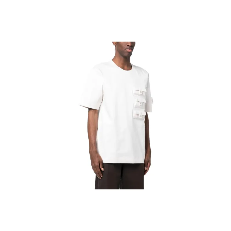 FENDI T Shirts Men White-2
