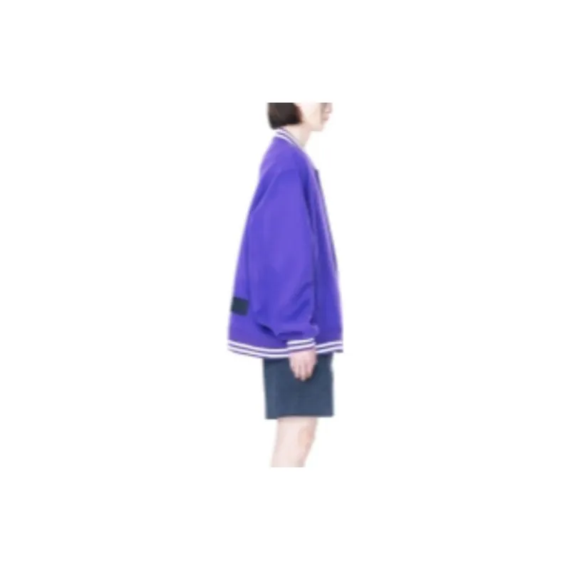 WE11DONE Baseball Jerseys Unisex Purple-3