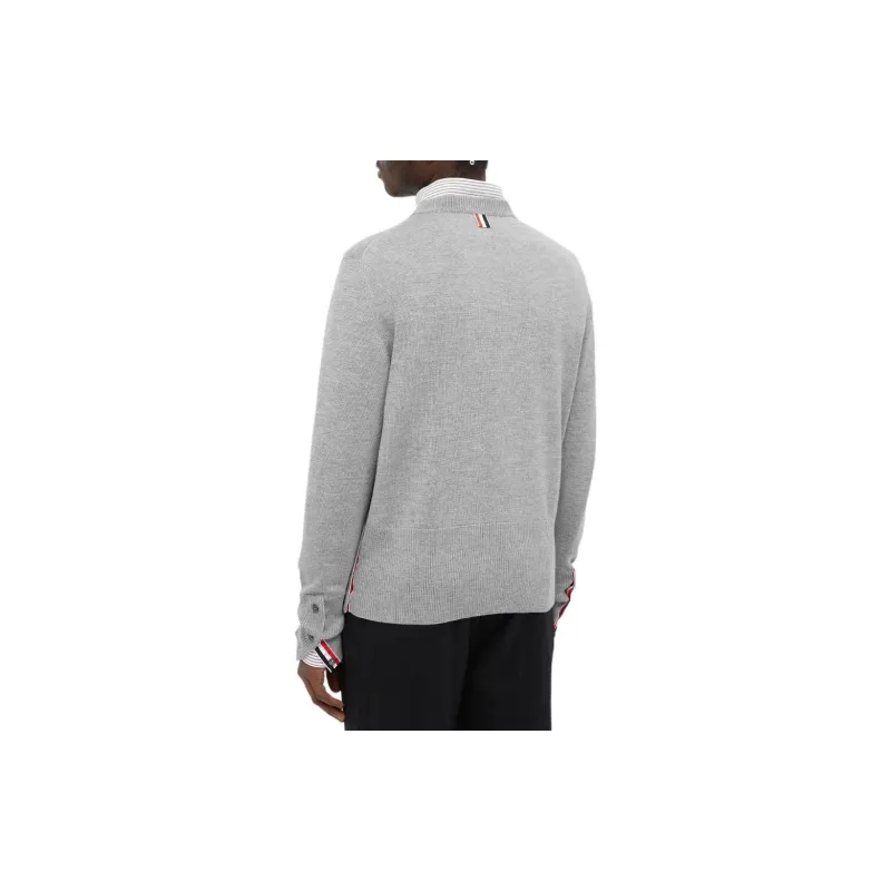 THOM BROWNE· SS22 Sweater Men's Light Gray-2