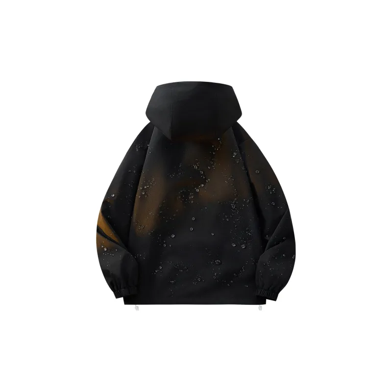 ROBINHOOD Waterproof And Windproof To Keep Warm Windbreaker Jacket Unisex Black-1