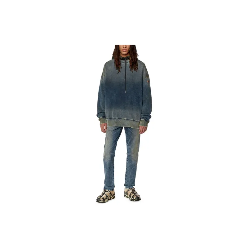 DIESEL D-Strukt Mid Rise Tapered Leg Jeans-1