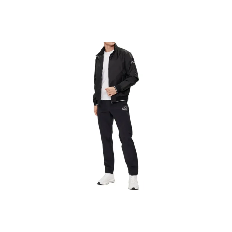 EMPORIO ARMANI Logo Printed Zipped Lightweight Jacket-2