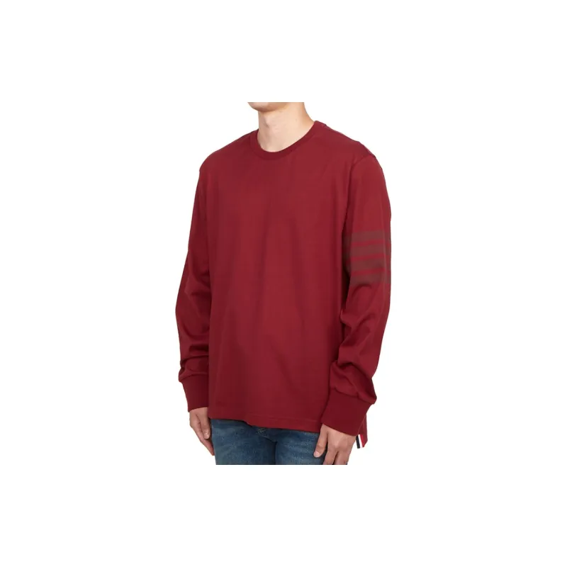 THOM BROWNE 4 Bar Stripe Long sleeve T shirt-5