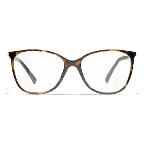 CHANEL Eyeglass Frames Unisex Brown