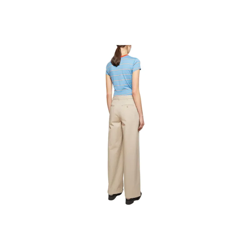 Acne Studios Logo Patch Wide-Leg Trousers-2