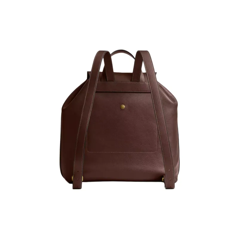 COACH Crosby Grain Leather Backpack Tubas Women's Maple-2