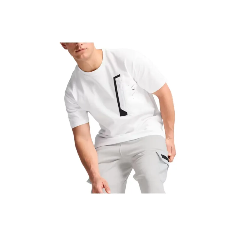 PUMA x Mercedes-AMG Petronas F1® Team X RAEBURN NJR Evostripe SS24 T-Shirt Men's White-4