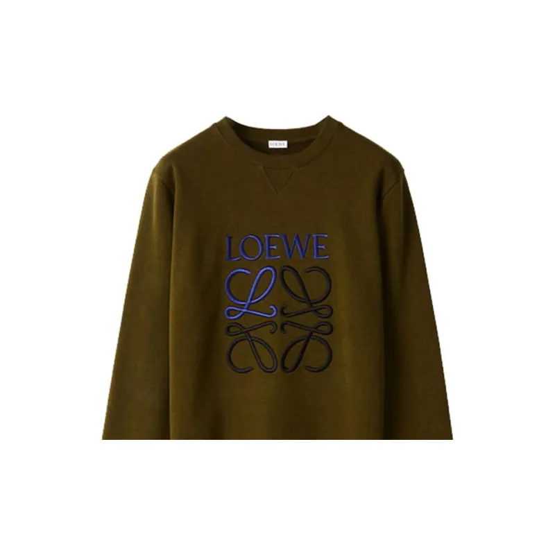 LOEWE Sweatshirt Men's Khaki Green-4
