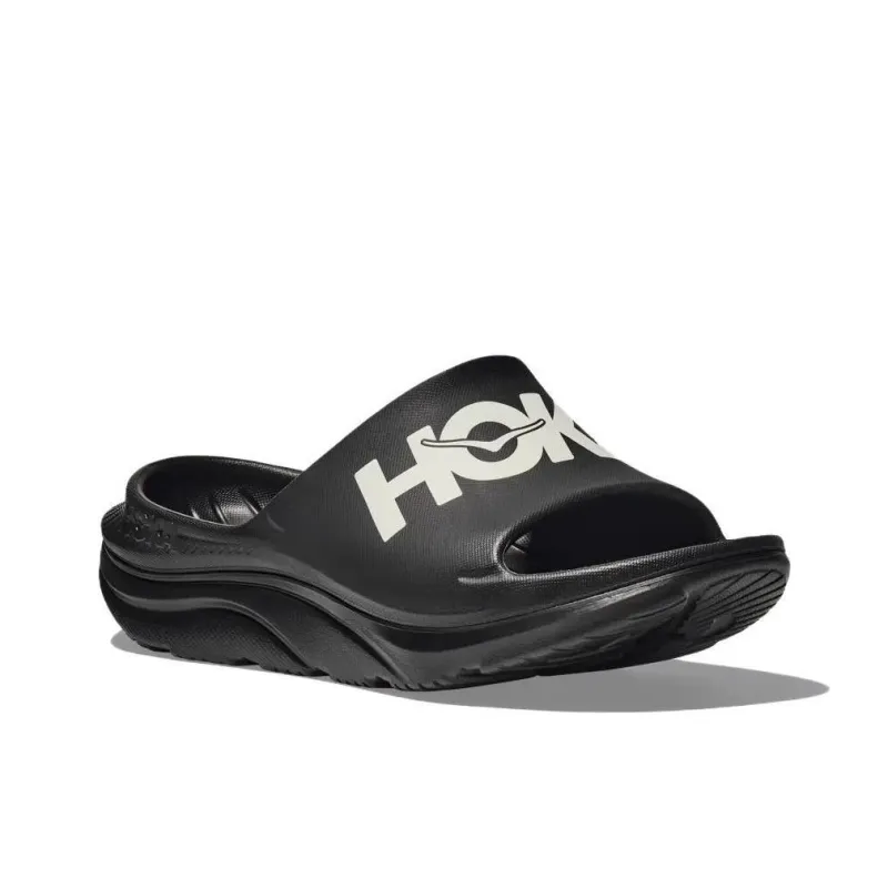 HOKA ONE ONE Ora Athletic Slide Black White-1