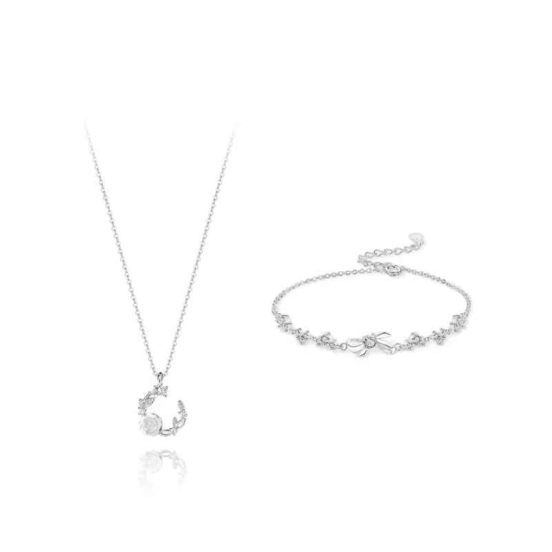 Kelanxi Sterling Silver Necklaces Women's-7