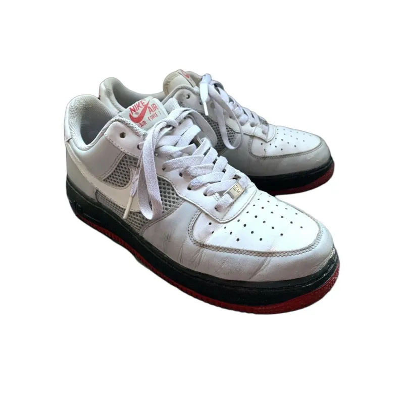 Nike Air Force 1 Cushioning Anti-Slip And Wear-Resistant Low-Top Basketball Shoes Men's White-1