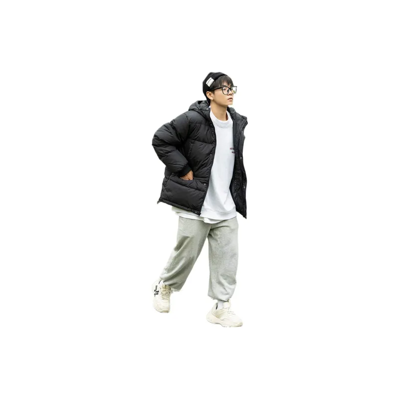New Balance Winter Padded Down Jackets Men Black-4