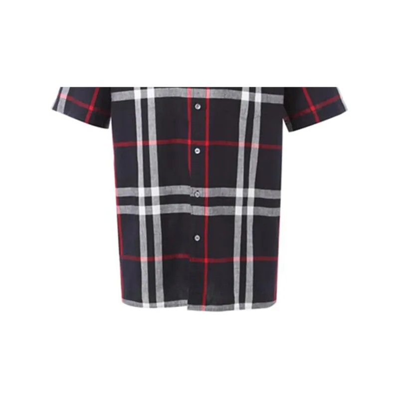 Burberry Shirts Men Dark Blue-6