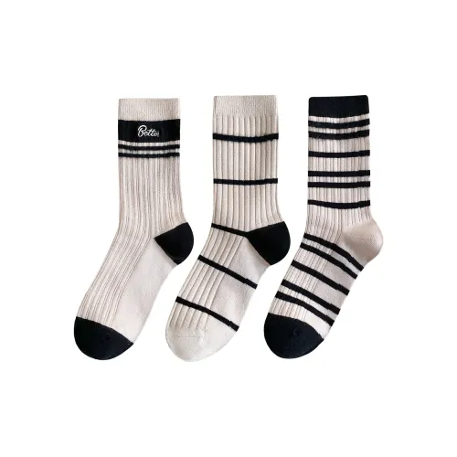 XXLLG Mid Calf Socks Women's 3 Pack